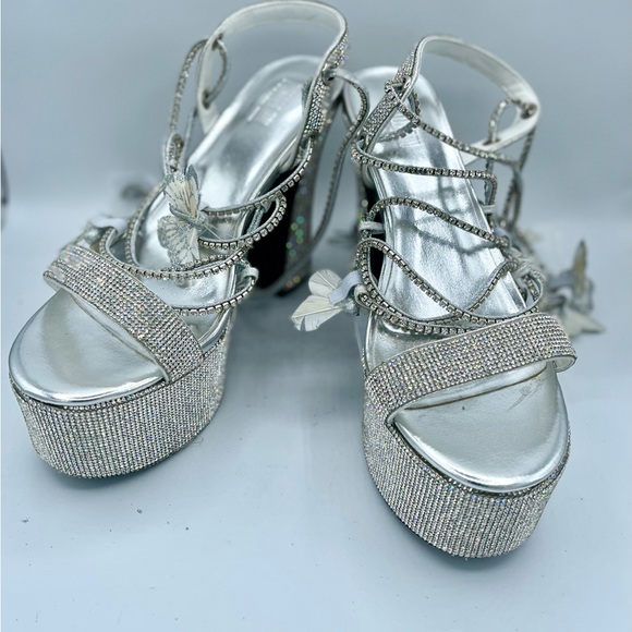 BN Dolls Kill Pixie Queen Lace Up Heel Size 10 - Picture 3 of 16